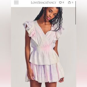 love shack fancy dress multi color gwen